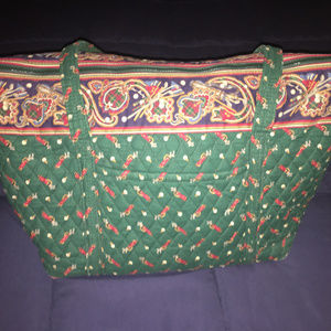 Vera Bradley Miller Bag in GOLF GREEN Retired XL